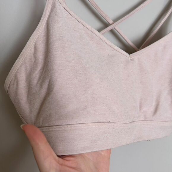 Old Navy Active Light Pink Cross Back Bra - Picture 3 of 6